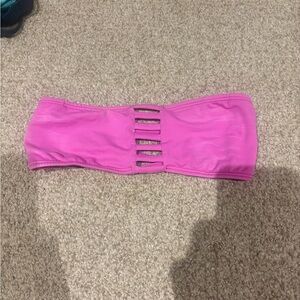 LSPACE Pink Strapless Bandeau Top